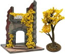 グリーンスタッフワールド ツタの植生シート イエロー 秋のカバの葉 大 ホビー用素材 GSWD-4650