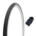 シンコー 24インチ 自転車 タイヤ 1.5mm極厚チューブ セット DEMING L/T 24×1 3/8 ブラック W/O SR199 60346