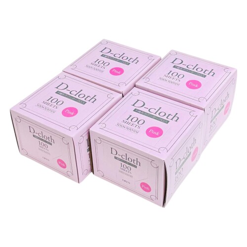 Rakuten - 大日産業 D-Cloth 不織布カウンタークロス ピンク 小判 30×30cm 400枚(100枚×4箱) 使い捨て ふきん ダスター 洗って使える家庭用 業務用