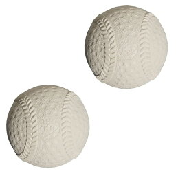 コクサイ(Kokusai) キャッチボール ハンドベースボール 三角ベース 野球ゲーム ボール KSふわふわボールN白 軟球タイプ 2個