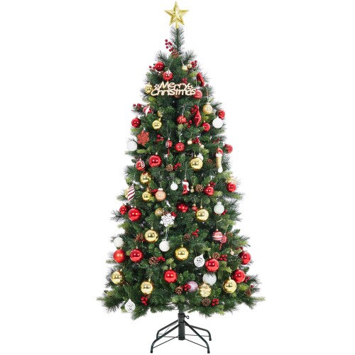 Euker（ユーカー）クリスマスツリー 大型 組立簡単 おしゃれ Christmas Tree 北欧風 クリスマス HCPE-PVC 混合植毛 クリスマス