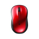 バッファロー Bluetooth Blue LED 静音 3ボタン マウス レッド Windows/Mac/Chrome/Android/iOS/iPadOS対...