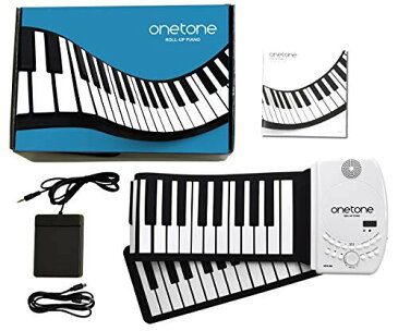 ONETONE ワントーン ロールピアノ 88鍵盤 スピーカー内蔵 充電池駆動 トランスポーズ機能搭載 MIDI対応 OTR-88 (サスティンペダル/日本語マニュアル付属)
