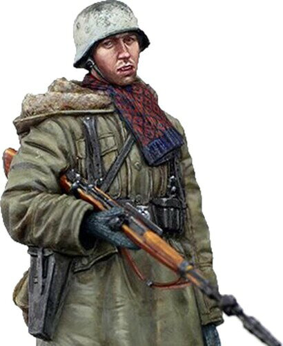 アルパインミニチュア 1/35 WW2 ドイツ武装親衛隊 擲弾筒付小銃を持つ装甲擲弾兵 レジンキット AM35325 (人) 組み立て塗装が必要なレジンキット。別途、接着剤や工具、塗料等が必要。 1/35スケール未塗装レジン製組み立てキット 原型:Taesung Harmms 彩色:Calvin Tan 高品質レジン製 1体入 ※本製品は未塗装未組み立てです。 商品紹介 アルパインミニチュア 「1/35 WW2 ドイツ武装親衛隊 擲弾筒付小銃を持つ装甲擲弾兵」 レジンキットです。 1942-43年冬のハリコフ攻防戦などを戦ったドイツ武装親衛隊の装甲擲弾兵を再現するフィギュアです。 冬季装備のM42防寒服を着用し、右手に擲弾筒(グレネードランチャー)付Kar98k小銃を持って立つ姿をモデル化しました。 雑嚢や水筒、スコップなどの通常装備や、右腰の擲弾筒ケース、左手に持った弾薬ポーチ、首に巻いたマフラーなどの独自の装備も忠実に再現します。 ヘッドは2個入で、ヘルメットと略帽の選択式です。 原型:Taesung Harmms 彩色:Calvin Tan 高品質レジン製 1体入 ※本製品は未塗装未組み立てです。 ※この商品は、組み立て、塗装が必要なレジンキットです。 ※組み立て、塗装には別途、接着剤や工具、塗料等が必要です。 ※この商品には、接着剤や塗料、工具や電池等は含まれません。 安全警告 該当なし 商品コード20082023218商品名アルパインミニチュア 1/35 WW2 ドイツ武装親衛隊 擲弾筒付小銃を持つ装甲擲弾兵 レジンキット AM35325 (人)型番AM35325サイズ小型カラー成型色※他モールでも併売しているため、タイミングによって在庫切れの可能性がございます。その際は、別途ご連絡させていただきます。※他モールでも併売しているため、タイミングによって在庫切れの可能性がございます。その際は、別途ご連絡させていただきます。