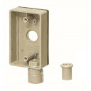 未来工業 外かべボックス コネクタ付・Gタイプ PF管14用 1個価格 SBR-B14FT