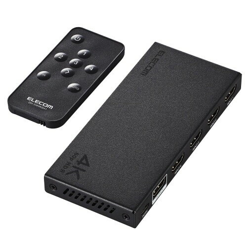 エレコム HDMI切替器 4K 60Hz 4入力1出力 リモコン付き PS5・4 / Nintendo Switch/...