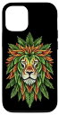 iPhone 12/12 Pro ラスタレゲエライオン 美しいジャマイカのラスタファリアンデザイン スマホケース