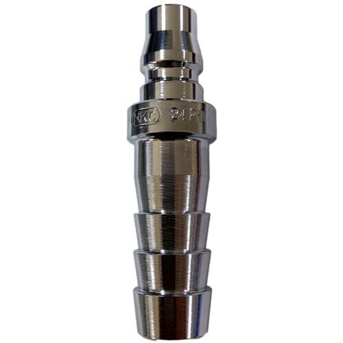 NKCカップリング(NKC coupling) NL型カップリングプラグ 1/2ホースニップル NL-24PH 入数:1個 材質/仕上:本体:鋼(ニッケルクロムメッキ処理) 特長 ■ソケットに内蔵された自動開閉バルブがプラグの着脱に応じて開閉しますので、プラグ着脱の際いちいち元バルブを操作する必要がありません。 ■ソケット ■プラグともに、オネジ接続用 ■メネジ接続用 ■ホース接続用があり、自由な組合せができます。 ■NL21〜NL24の嵌合部は同一寸法で互いに互換性があります。 ■また、NL44〜NL48も同様に互換性があります。 用途 ■空機工具、各種空機配管、空気圧機器、排水管その他 仕様 ■耐圧力(MPa):2.0 ■使用流体:空気 ■使用温度範囲([度]):-20〜+80 ■最高使用圧力(MPa):1.5 ■相手側ホースサイズ(インチ):1/2 ■適合カプラ:NL20系型、YNL型 ■幅(mm):63 ■奥行(mm):[ファイ]18 ■六角対辺(mm):六角対辺(mm) 注意 ■最高仕様圧力以下で使用してください。 商品コード20081899231商品名NKCカップリング(NKC coupling) NL型カップリングプラグ 1/2ホースニップル NL-24PH型番NL-24PH※他モールでも併売しているため、タイミングによって在庫切れの可能性がございます。その際は、別途ご連絡させていただきます。※他モールでも併売しているため、タイミングによって在庫切れの可能性がございます。その際は、別途ご連絡させていただきます。