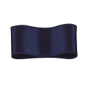 RibbonBon シルクダブルサテンリボン #028 ミッドナイトブルー 24mm幅 巻(30m) 9サイズ50色展開
