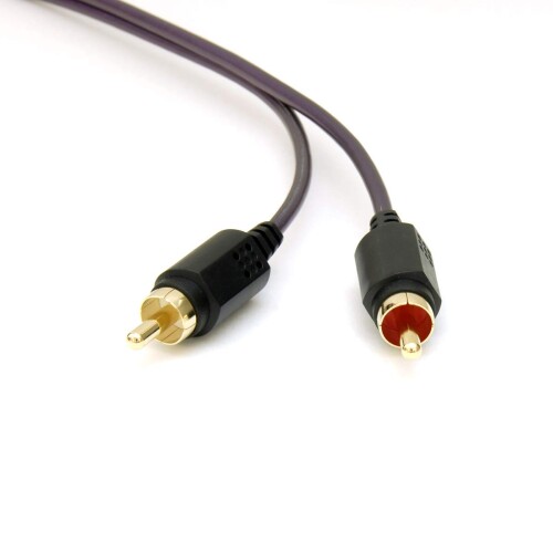 onso 02 3.5-RCA ステレオケーブル 0.3m ディープライラック
