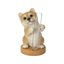 ウービア 柴犬 一輪挿し 花瓶 5.5×5.5×8.5cm 人形 フィギュア 置き物 アニマル 動物 ガーデン 装飾 犬 イヌ H22167-A