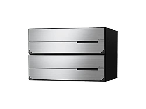 ナスタ(NASTA) ポスト D-All (ディーオール) KS-MB4102PY-3K-S 前入後出 屋内タイプ ステンレスヘアーライン 本体: 奥行33.32cm 本体: 高さ36cm 本体: 幅36cm