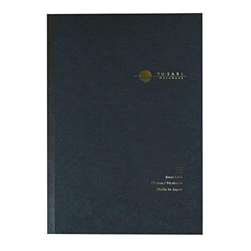 ナカバヤシ ゆうさり(YU-SARI) 万年筆向けノートブック B5/一般U罫 NYN-B501-NU 紺