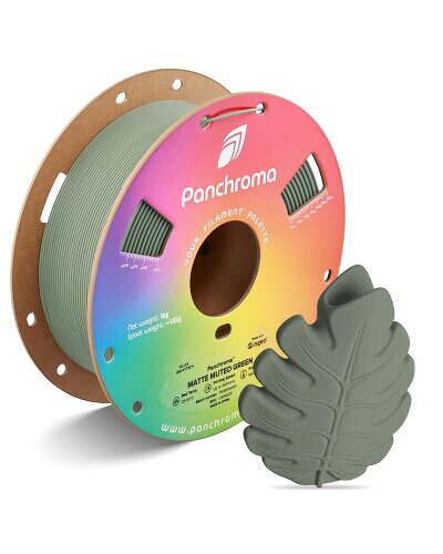 Polymaker(ポリメーカー) パンクロマ Matte 3Dプリンターフィラメント PLA 1.75mm 1000g 旧PolyTerra PLA ミューテッドグリーン