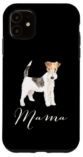 Wire Haired Fox Terrier 犬 ママシャツ 犬 お母さん プレゼント わんちゃん スマホケース iPhone 11 用