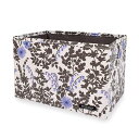 スタイルデコール(STYLE Decor) ファブリックボックス Mサイズ (25cm×38cm×25cm) リリーオブザバレー ホワイト 花柄 おしゃれ 収納...