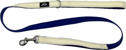 Harness Leash - Hakusan(ハクサン) ゼロクッションリード (ロイヤルブルー×ホワイト, 120cm×2cm)