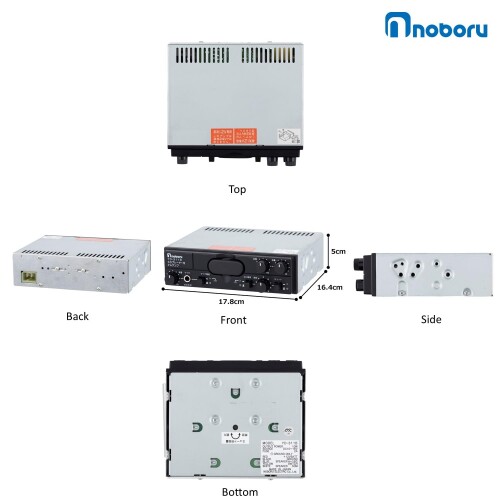 noboru(ノボル電機) 車載用SD・SDHCカードプレーヤー付PAアンプ 拡声器 電源DC12V/...
