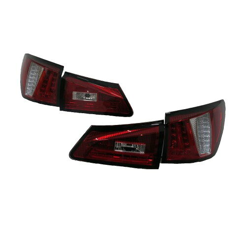 LEDテール LEXUS IS250/IS350 06-12 レッドクリスタル リアフォグランプ搭載