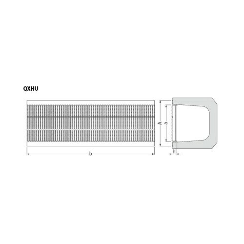 カネソウ スチール製グレーチング QXHU2019 公共建築協会評価対象品 U字溝用 みぞ...