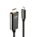 LINDY 5m USB3.1 Type-C to HDMI 2.0 HDR アクティブ変換ケーブル(型番:43315)