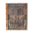 Paperblanks/ペーパーブランクス 2025年度 英語版ダイアリー ハードカバー ミケランジェロ Handwriting 「手跡」 ウルトラ DED5815