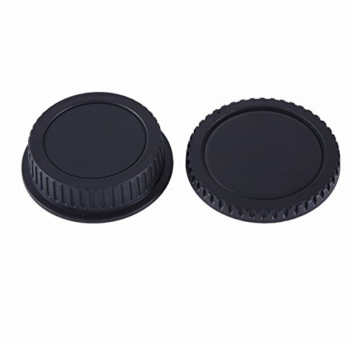 NinoLIte カメラ用キャップ 2個セット Canon EFマウント レンズ用 リアキャップ と ボディ用 キャップ