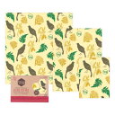 Honeywrap (ハニーラップ) みつろう エコラップ 3-Pack (S,M,L 各1枚) - Kokako