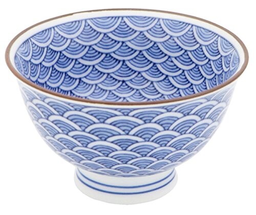 協立陶器 波佐見焼 御堂窯 小煎茶 揃 (5客セット,化粧箱入) 青海波尽し 86160