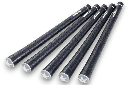 エリートグリップ (elitegrips) ゴルフ用グリップ Y360Star ベルリナブラック バックライン無 M58/M60/M62 50.0g±1g 長さ275mm　5本セット サイズ:長さ275mm・太さ (M60シャフトDGS200装着時) :50.8mm地点:直径23mm・127.0mm地点:直径20mm・152.4mm地点:直径19.8mm・対応シャフト口径:M58/M60/M62 重量:50.0g±1g・カラー:ベルリナブラック バックライン:無・仕様:グリップエンドー体型、360シームレス、インジェクション成形 素材:NO.NK510特殊合成ゴム (シリカ配合) 原産国:日本 Z方向に直角に彫り込んだ溝、エンド部から5インチまで0.5mm、エンド部5インチからグリップ先にかけ0.6mmの溝形状は左手部右手部の硬度を変化させており、ボールを叩く、運ぶ等オールマイティにコントロールすることが可能になっています。 ※水分を拭き取るスビードが違います。ショット前はグリップに付いている水分をタオル等で拭き取ってご使用ください。 交換上の御注意 シャフト径を確認し、太さが合わない物には装着しないで下さい。 挿入作業はすばやく短時間で行って下さい。 グリップエンドまで挿入したことを確認し、装着後、溶剤が揮発するまで48時間以上、グリップが動かないように乾燥させて下さい。 グリップ交換時は、揮発性の高い液体溶剤を使用してください。 溶剤の種類により素材を溶かす物もあります。 グリップの再利用はできません。 使用上の御注意 グリップ表面に付着した水分は、乾いたタオル等で拭き取り後、御使用下さい。 製品性質上80度以上の温度では、変形、変色の恐れがございます。保管場所の温度管理にはご注意の上、保管願います。 素材の性質上、摩擦でグローブ等に色移りする場合がございます。御了承願います。 ホコリや汚れ等は、濡れたタオルで拭き取り乾燥後御使用下さい。 装着、乾燥後もエンドキャップ部分に衝撃が加わるとゆるむ場合がございます、また必要以上にねじる事はお止め下さい。 商品コード20082015274商品名エリートグリップ (elitegrips) ゴルフ用グリップ Y360Star ベルリナブラック バックライン無 M58/M60/M62 50.0g&plusmn;1g 長さ275mm　5本セット型番Y360BBカラーベルリナブラック※他モールでも併売しているため、タイミングによって在庫切れの可能性がございます。その際は、別途ご連絡させていただきます。※他モールでも併売しているため、タイミングによって在庫切れの可能性がございます。その際は、別途ご連絡させていただきます。