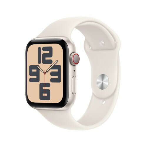 Apple Watch SE (第 2 世代) (GPS + Cellular (44mm)ケース用) アルミニウムケースとスターライト スポーツバンドを組み合わせたスマートウォッチ。フィットネストラッカーと睡眠ト ラッカー、衝 Apple Watch SE (第 2 世代) (GPS + Cellular (44mm)ケース用) アルミニウムケースとスターライト スポーツバンドを組み合わせたスマートウォッチ。フィットネストラッカーと睡眠ト ラッカー、衝