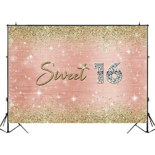 撮影用背景 Sweet sixteen スウィートシックスティーン 誕生日 パーティー 壁紙 ウォールペーパー 飾り付け デコレーション 記念撮影 16歳 バースデー sweet16 (10174-10425) Type-25 ビニール180×120cm 撮影用背景 Sweet sixteen スウィートシックスティーン 誕生日 パーティー 壁紙 ウォールペーパー 飾り付け デコレーション 記念撮影 16歳 バースデー sweet16 (10174-10425) Type-25 ビニール180×120cm