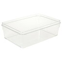 業務用 保存容器 透明 大容量タイプ 食品用 密閉容器 クリア フードボックス コンテナ 本体のみ 3.7L 280mm×180mm×高さ90mm 食洗機対応 プロ仕様 飲食店用 キャンプ アウトドア 中の食材がよ(3)