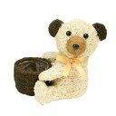 大橋新治商店 バスケット アニマルバスケット (ポットD3号サイズ) クマ 約27×21×H25cm 82-257