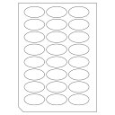 ヘッズ 日本製 無地 24面 1シート 20シート シールM 楕円 シール HEADS ORI-1S