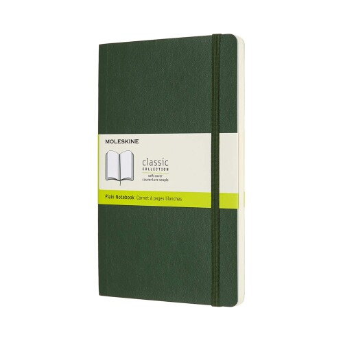 Rakuten - モレスキン(Moleskine) ノート クラシック ノートブック ソフトカバー 無地 ラージサイズ(横13cm×縦21cm) マートルグリーン QP618K15