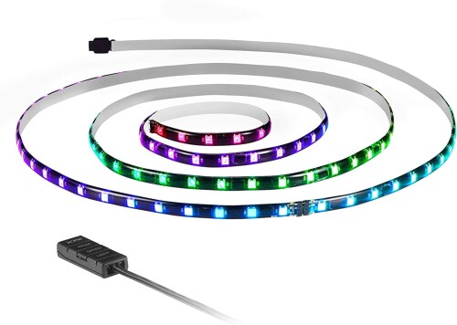 エックスピージー(XPG) PRIME ARGB LED STRIP ARGB発光ストリップ 2本セット ( アドレッサブルRGB LED 30灯搭載 ) ARGBSTRIP-BKCWW-A