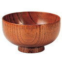 福井クラフト お椀 5-177-20 木製布袋汁椀 摺り漆 茶 (ブラウン) Φ12x6.8cm 木 5-177-20