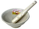 元重製陶所 石見焼 すり鉢 すりこ木 すりばちセット テーブルを傷つけない シリコン 底 5号 (直径15cm・すりこぎ付) 白マット すべり止め付 もとしげ ...