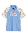 (リップ カール) ガールズ 半袖 ラッシュガード (UPF50+・UVカット) ( WLY3FF / GOLDEN DITZY SS ) 海 BLUE 0 (80-85cm)