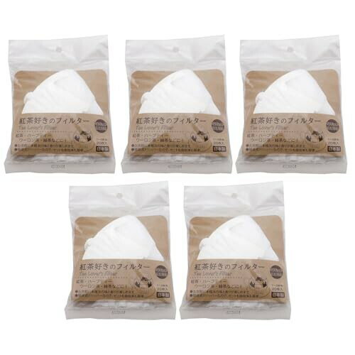 トキワ工業 紅茶フィルター 紅茶好きのフィルター 1~2杯用 20枚入×5個セット 約11.8×9cm 日本製 白
