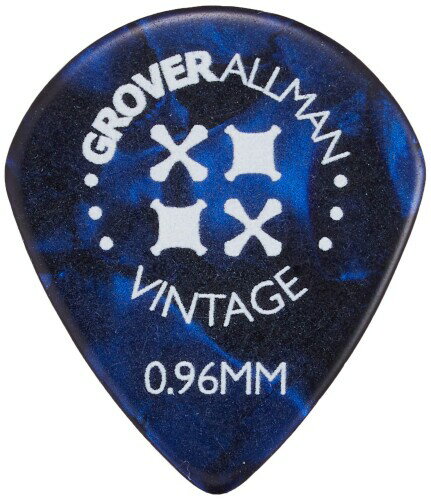Grover Allman Vintage Celluloid, Blue, Jazz, 0.96mm 10枚 世界で3,500万枚以上の販売実績を誇るGROVER ALLMANのピックです(10枚セット) ビンテージ・セルロイドピックはスムーズなピッキングと温かい音が特徴です。 【形状】ジャズ 【厚さ】0.96mm 【色】青 説明 商品紹介 世界25ヶ国、3,500万枚以上の販売実績。 豪州発のピックメーカー 【GROVER ALLMAN (グローバーオールマン)】 EXTREMEのギタリストであるNUNO BETTENCOURT(ヌーノ ■ベッテンコート)や、 ベーシストのPAT BADGER(パット ■バジャー)を始め、 ROB ZOMBIE BANDやMARILYN MANSONでギタリストを務めたJOHN 5(ジョン ■ファイブ)、 ALICE COOPER BANDのTOMMY HENRIKSEN(トミー ■ヘンリクセン)など、 世界のプロフェッショナルが愛用しているオーストラリア発のギターピックです。 ---豊富なバリエーションに、独自のシェイプ。選べるピック。 ティアドロップ、おにぎり、ジャズ等の定番のシェイプに加えて、 GROVER ALLMANオリジナルの 【ISOシェイプ】は、通常のティアドロップよりも全ての角が鋭角になっています。 それにより、指で握りこむ面積が広くなり、より握りやすく、ピッキングが安定するようになります。 素材においては、ポピュラーなセルロイドを中心に、デルリン、ナイロン、 そして独特なツルツルとした手ざわりのG-POLYなど、様々なラインナップを擁しています。 ---高度なプリント技術、美しいデザイン。 ビンテージセルロイドシリーズに代表される美しいデザインは、 選び抜かれたより鮮やかな素材を使用しています。 また高度なプリント技術を駆使し、 【SIMPSONS】や 【Rockin' Jelly Bean】、 日本国内ではLINEスランプなどで人気のキャラクター 【カナヘイの小動物】などのデザインを落とし込み、 オリジナリティのあるピックのリリースも続けています。 ご注意(免責)必ずお読みください 色柄には個体差がありますのでご了承下さい 。 商品コード20064011318商品名Grover Allman Vintage Celluloid, Blue, Jazz, 0.96mm 10枚型番AMPJV0004サイズ0.96mmカラーBlue※他モールでも併売しているため、タイミングによって在庫切れの可能性がございます。その際は、別途ご連絡させていただきます。※他モールでも併売しているため、タイミングによって在庫切れの可能性がございます。その際は、別途ご連絡させていただきます。