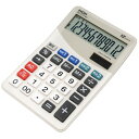 保土ヶ谷電子販売 電卓 計算機 中型 高機能 12桁 一般事務 経理 税率 計算 事務計算 ホワイト HDC-015TTWH