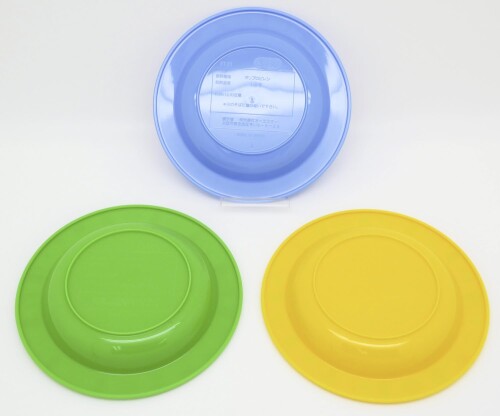 OSK 子供食器 小皿 きかんしゃトーマス 3枚セット (直径約14.7cm/電子レンジOK) 日本製 食洗機対応 PT-21 イエロー/グリーン/ブルー mannishboy-24565845 マニッシュボーイ サンプル画像3
