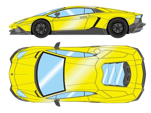 メイクアップ EIDOLON 1/43 ランボルギーニ アヴェンタドール LP720-4 50°アニヴェルサリオ 上海モーターショー 2013 ジアッロマッジョ 完成品 再販