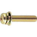 TRUSCO(トラスコ) ナベ頭組込ネジ クロメートP-3 サイズM4×10 130本入 B50-0410 x 10 パック