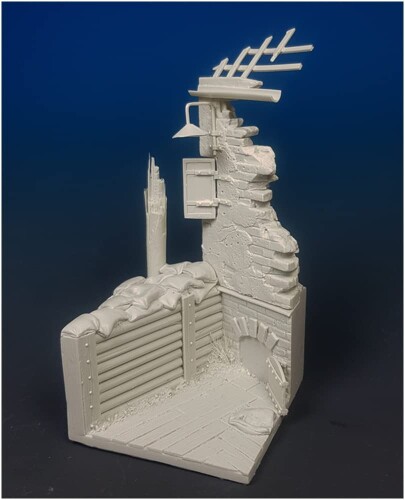 ダリウスミニチュア 1/35 ジオラマアクセサリー シーナリーズ1 壊れた家屋と塹壕 ...
