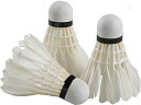 エルエルビースポーツ(LLB SPORTS) バドミントンシャトル ホワイト フェザーシャトル レジャー用 197 3個