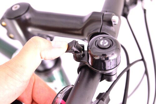 扇工業 日本製 自転車 ベル マッチベル アルミ ブラック 22.2-25.4
