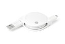 Deff TRAVEL BIZ スマートフォン対応 2.4A急速充電&データ転送巻き取り式 MicroUSBケーブル 色:バニラホワイト